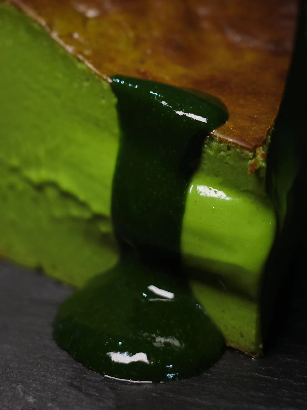Marukyu Koyamaen Aoarashi Matcha Basque Cheesecake (GF)